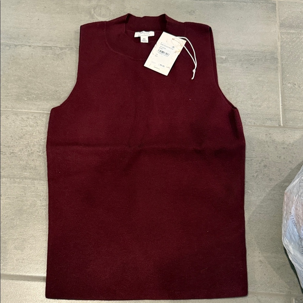 Women’s Burgundy Tank Sweater
